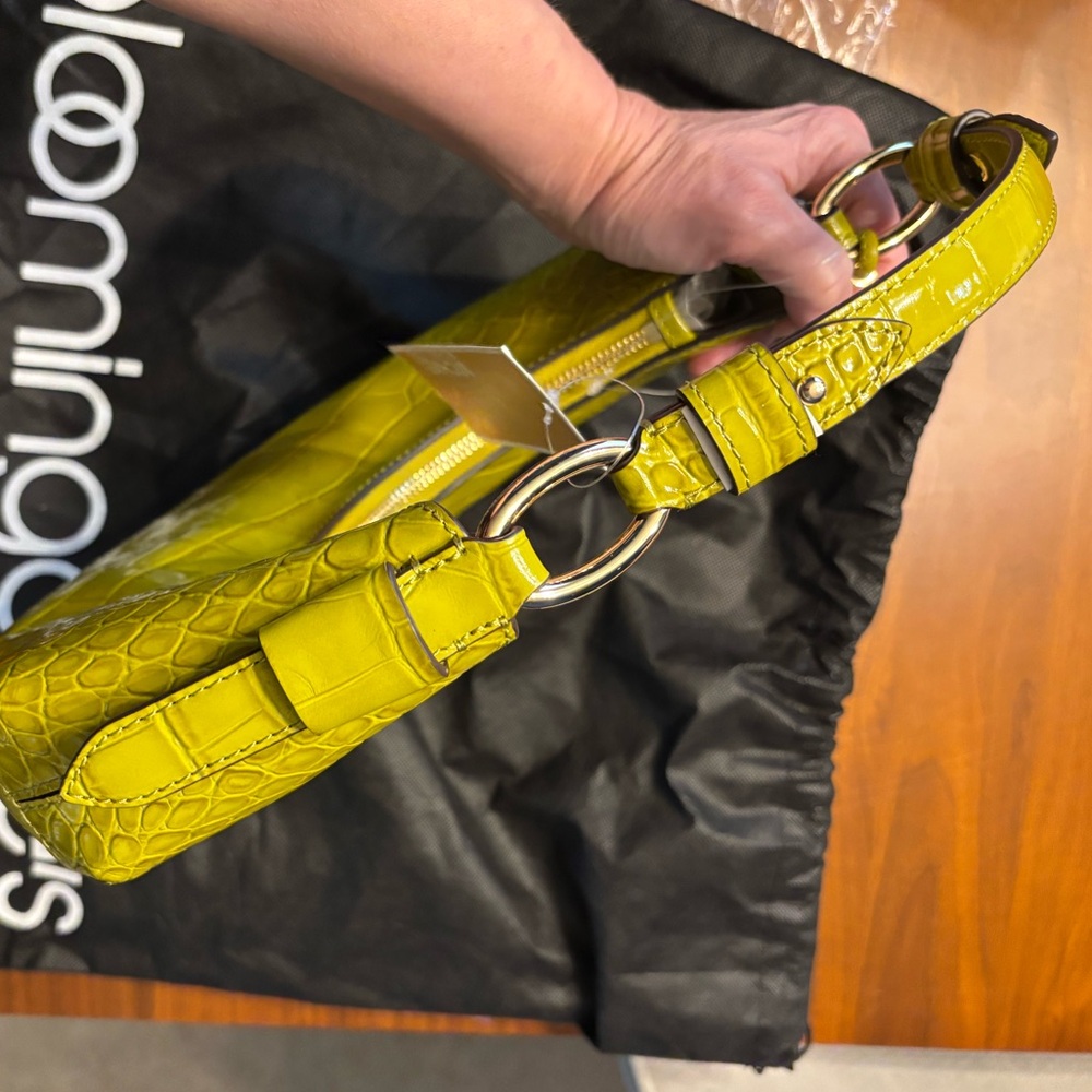 MICHAEL KORS NWT Koa Patent Leather Medium Shoulder Bag & dust bag*, croc - Picture 9 of 17
